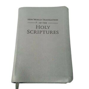 New World Translation Of Holy Scriptures Watch Tower Bible Gray Faux Leather